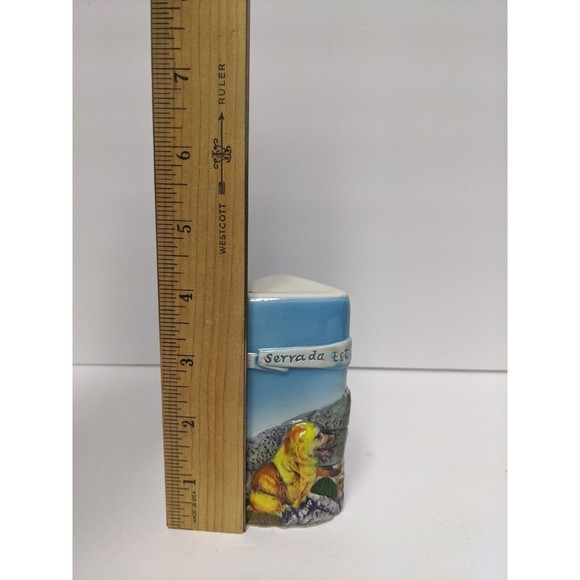 Ceramic Portugal Hand Painted Triangle Toothpick Dispenser Dog Sheep Animals - Picture 7 of 8